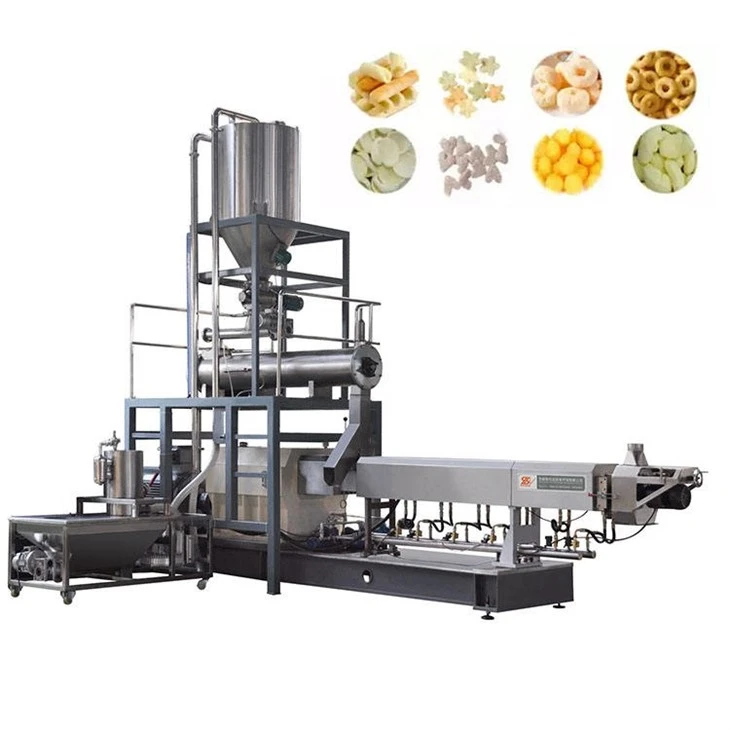 Corn Puff Snack Cheese Ball Extruder Line